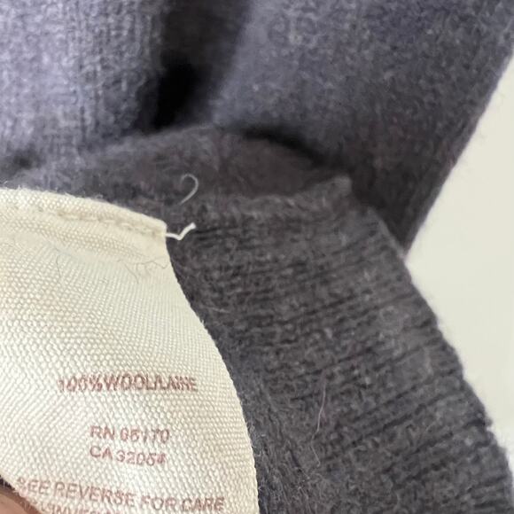 Free People Wool Grey Military Sweater Cardigan Size XS - Picture 3 of 6